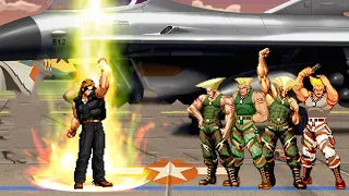 [KOF VS SF] Nuclear Ralf Vs Guile Team