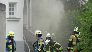 Ausgedehnter Kellerbrand in Betreuter Wohnanlage Haus Elisabeth in Bad Honnef am 02.07.23 + O-Ton