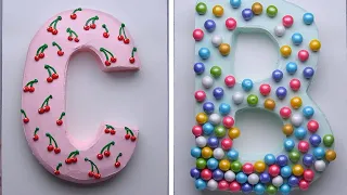 10 easy cutting hacks to make a letter cake for your next celebration! So Yummy