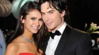 Nina Dobrev & Ian Somerhalder hugs the 2011 Emmy Awards After Party