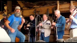 Hilarious Clog  Dancer steals the show from Steve Gulley and his band...  Buck Dancing full video!