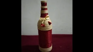 Bottle art | easy bottle art| jute craft |variety bottle art| unique art|diy craft |easy craft ideas