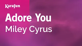 Adore You - Miley Cyrus | Karaoke Version | KaraFun