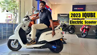 New 2023 Tvs IQube Electric Scooter Price Mileage Full Details In Hindi