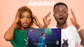 OUR FIRST TIME HEARING Dimash Kudaibergen - Adagio REACTION!!!😱