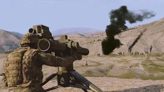 Convoy Ambushed By US Soldier With BGM-71 TOW Missile System - Arma 3 MilSim