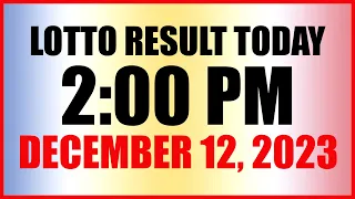 Lotto Result Today 2pm December 12, 2023 Swertres Ez2 Pcso