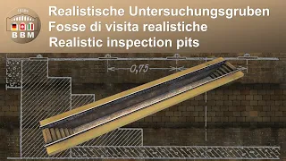 BBM1930s: Realistische Untersuchungsgruben - Fosse di visita realistiche - Realistic inspection pits