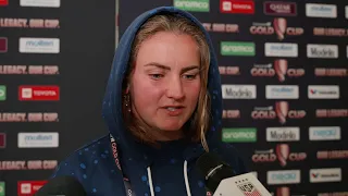 Lindsey Horan following USWNT 1-0 victory over Brazil