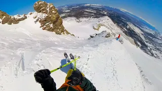 Balls to the Walls Chute at Mammoth Mountain, CA on May 7, 2023