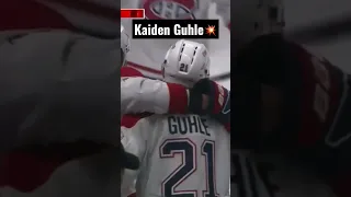 Kaiden Guhle scores in his return from injury! #shorts #reels #goals #hockey #habs #nhl #welcomeback