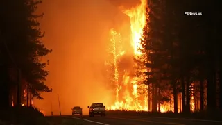 The Hog Fire scorches 8,000 acres and forces evacuations near Susanville, July 20, 2020
