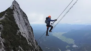 Stairway To Heaven In Austria [4K] Donnerkogel 700 m Above The Abyss