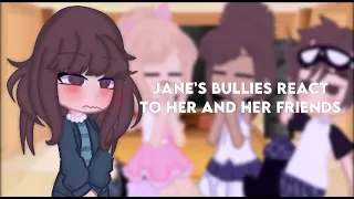 ~• Jane's Bullies React To Her And Her Friends•~ Gacha ~•Stranger Things•~StrangerThingsHeartzz~•