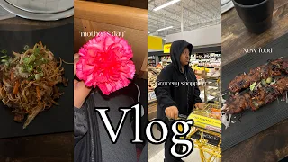 VLOG: Trying *KOREAN FOOD* for the first time + GROCERY SHOPPING + COOKING AND MORE…