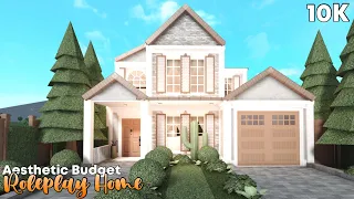 Roblox | Bloxburg: 10k Aesthetic Budget Roleplay Mansion (FULL BUILD)