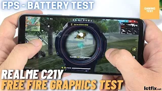 Realme C21Y Free Fire Gaming test | Spreadtrum T610, 4GB RAM