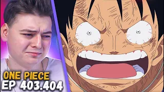 Critical Situation! One Piece 403-404 episode | Reaction to anime