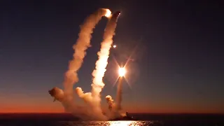 Russian Buyan-M corvette fires Kalibr cruise missiles at Ukraine