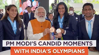 Exclusive: PM Modi's light-hearted moments with Olympians who made India proud