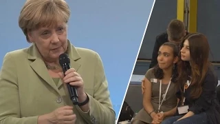 Merkel im Bürgerdialog - Das ungeschnittene Gespräch mit dem Flüchtlingsmädchen Reem