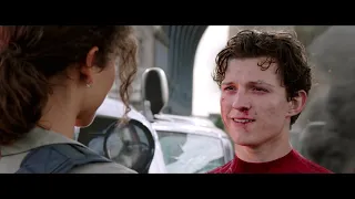 SpiderMan Far From Home  Kiss Scene  Peter and MJ Tom Holland and Zendaya