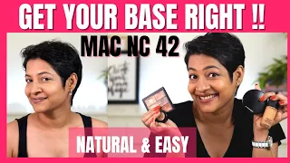 MAC Foundation NC 42 | Natural Makeup Look 1 &2 | JoyGeeks