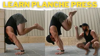 How to Planche Press to Handstand