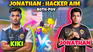 [BOTH-POV] JONATHAN : HACKER AIM 🔥 Kiki Vs Johnny | TDM MATCH 😱