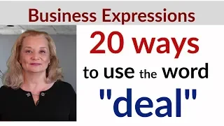 20 Ways Native Speakers Use the Word "Deal" - Common English Expressions