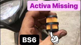 Activa BS6 Missing problem, How to change Petrol Filter & Self Problem. ........#activa #honda #bs6