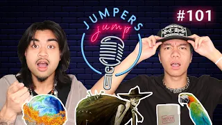 END OF THE WORLD THEORY, PARROT SOLVES MURDER, WHISTLING MAN URBAN LEGEND - JUMPERS JUMP EP.101