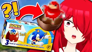 Vtuber Tries Sonic The Hedgehog Knockoff Kinder Eggs! But… 【 Virtual Youtuber EN / EU】Food Review