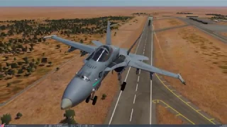 F-18C Field Carrier Landing Practice