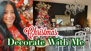 ✨New✨ Dining Room Clean And Decorate With Me! | Christmas Clean And Decorate Part 3 | @ashleijaaron