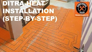 DITRA-HEAT Heated Flooring Systems Installation (Step-by-Step) -- by Home Repair Tutor