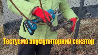 Тестуємо акумуляторний секатор і міні-пилу #Makita