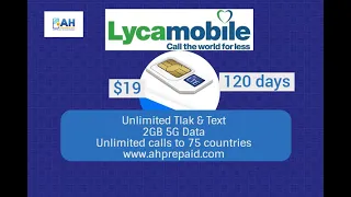Lycsmobile USA Prepaid Monthly Plans-Sim Cards