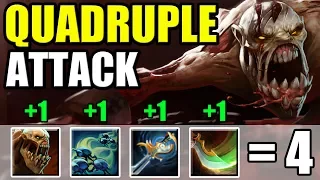 4 Auto attacks in a row. Unique DotA 2 Build. Quadruple Attack in Ability Draft