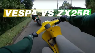 Vespa PTS Ngintilin Ninja RR & ZX25R