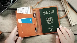 Making a Leather Passport Wallet. - Leather Craft