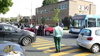 Montréal: Instants après un accident / Early arrival at crash scene 9-9-2018