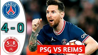 PSG vs Reims 4-0 Extended Highlights & All Goals 2022 HD