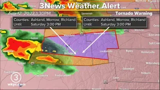 LIVE: Tornado Warning issued for Ashland and Richland counties