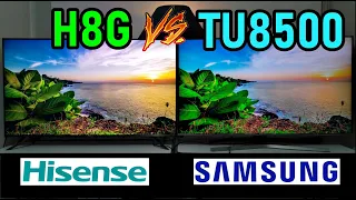 Hisense H8G vs Samsung TU8500: Quantum Dots ULED vs Dynamic Crystal Dual LED - Smart TVs 4K HDR