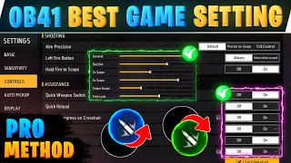 Free fire settings full details in tamil || After OB41 update settings 🔥 || Free fire setting
