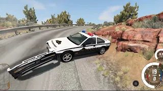 ПОЛИЦЕЙСКИЕ ПОГОНИ и АВАРИИ в BeamNG Drive! Видео для детей!