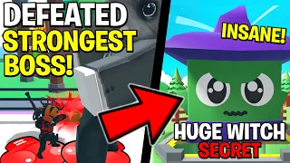 Defeated The STRONGEST Boss & Hatched Secret HUGE Witch! | Roblox Punch Simulator