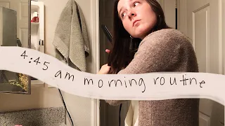 my 4:45 am morning routine (did not go to plan lol)