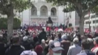 Tunis protest against president's consolidation of power